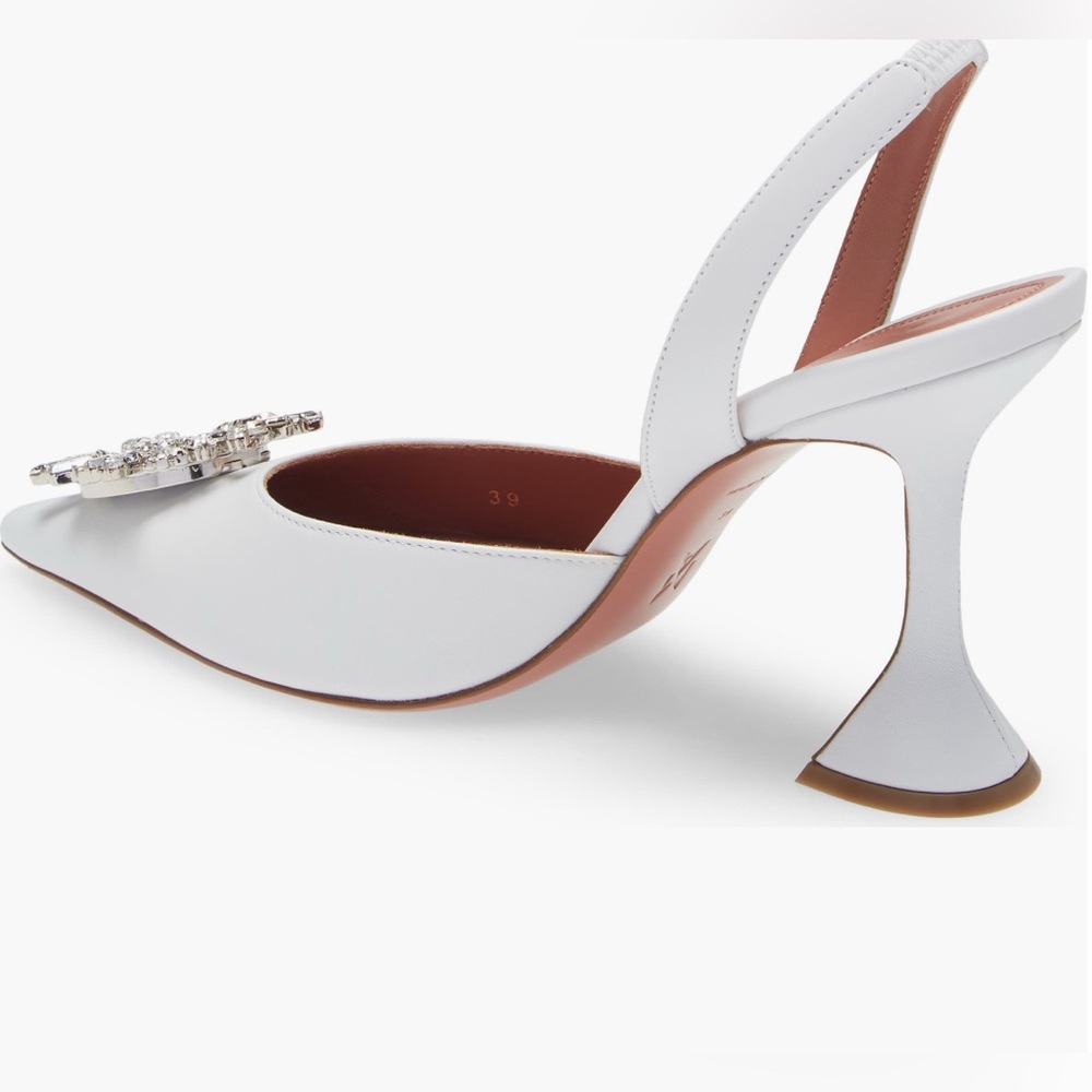 Amina Muaddi
Begum Glass Pointed Toe Slingback Pump (Women) - Picture 3 of 11
